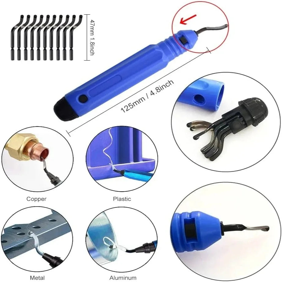 3D Model Grinding & Deburring Tool Kit – Engraving Knife, File, Scraper & Cutter