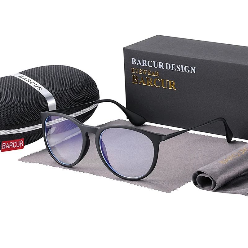 BARCUR Anti Blue Light Computer Glasses – Trendy Optical Frame for Men & Women | Reading & Screen Protection Eyewear