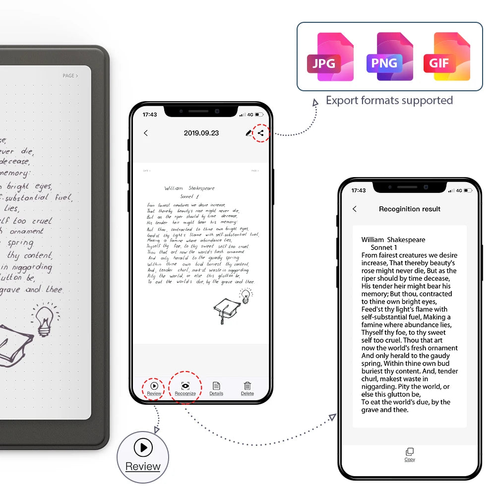 XPPen Note Plus Bluetooth Smart Notebook – A5, Battery-Free Pen, iOS & Android