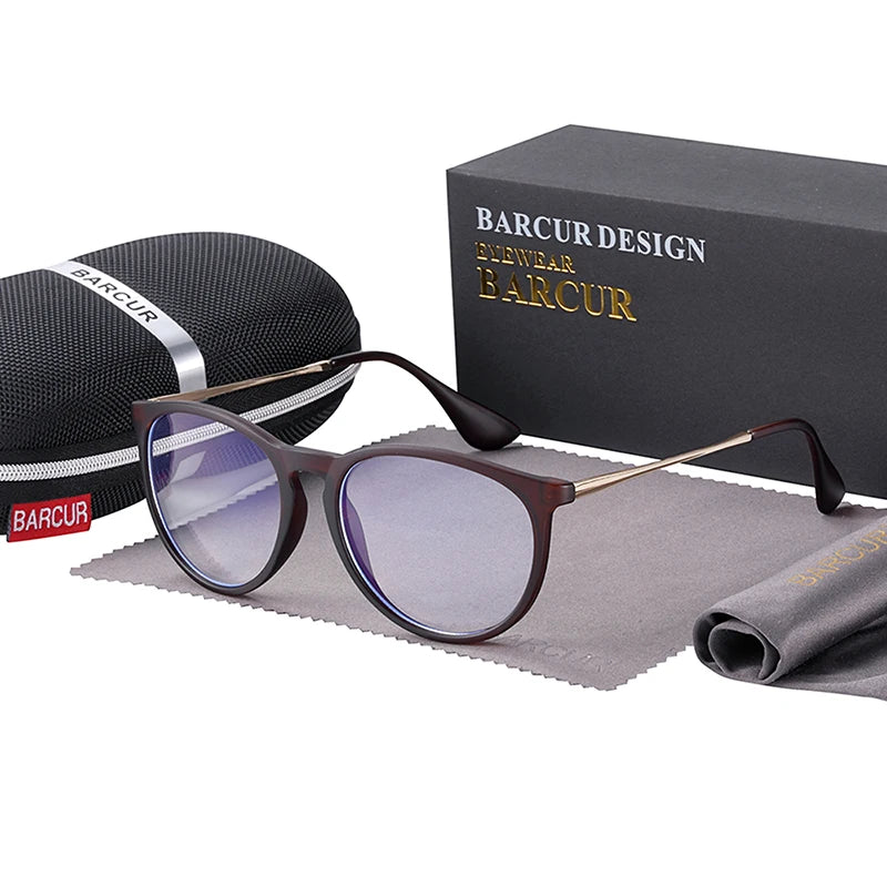 BARCUR Anti Blue Light Computer Glasses – Trendy Optical Frame for Men & Women | Reading & Screen Protection Eyewear