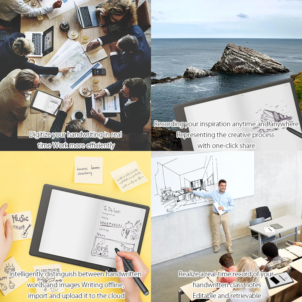XPPen Note Plus Bluetooth Smart Notebook – A5, Battery-Free Pen, iOS & Android