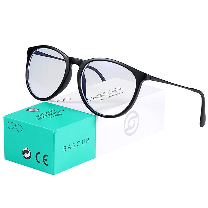 BARCUR Anti Blue Light Computer Glasses – Trendy Optical Frame for Men & Women | Reading & Screen Protection Eyewear