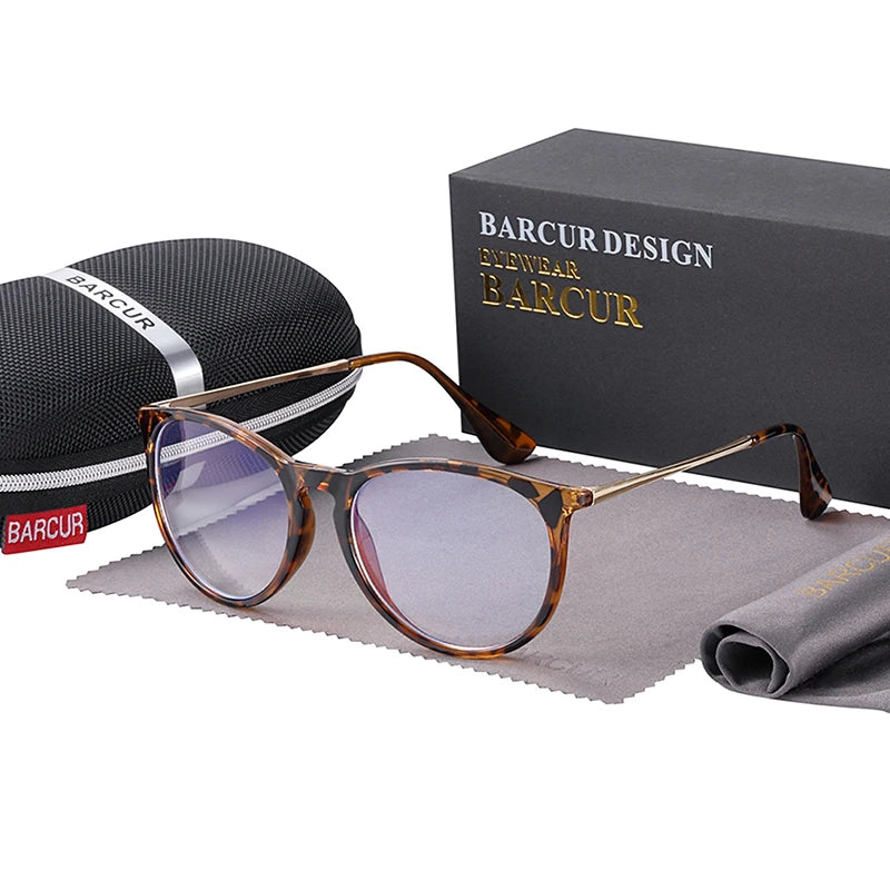 BARCUR Anti Blue Light Computer Glasses – Trendy Optical Frame for Men & Women | Reading & Screen Protection Eyewear