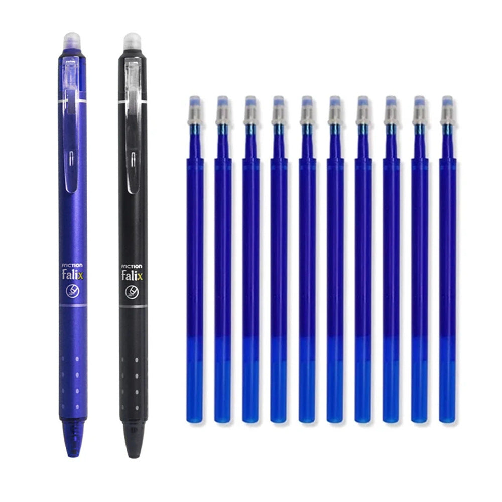 Erasable Push Gel Pen – 0.5mm Fine Tip, Smooth Writing