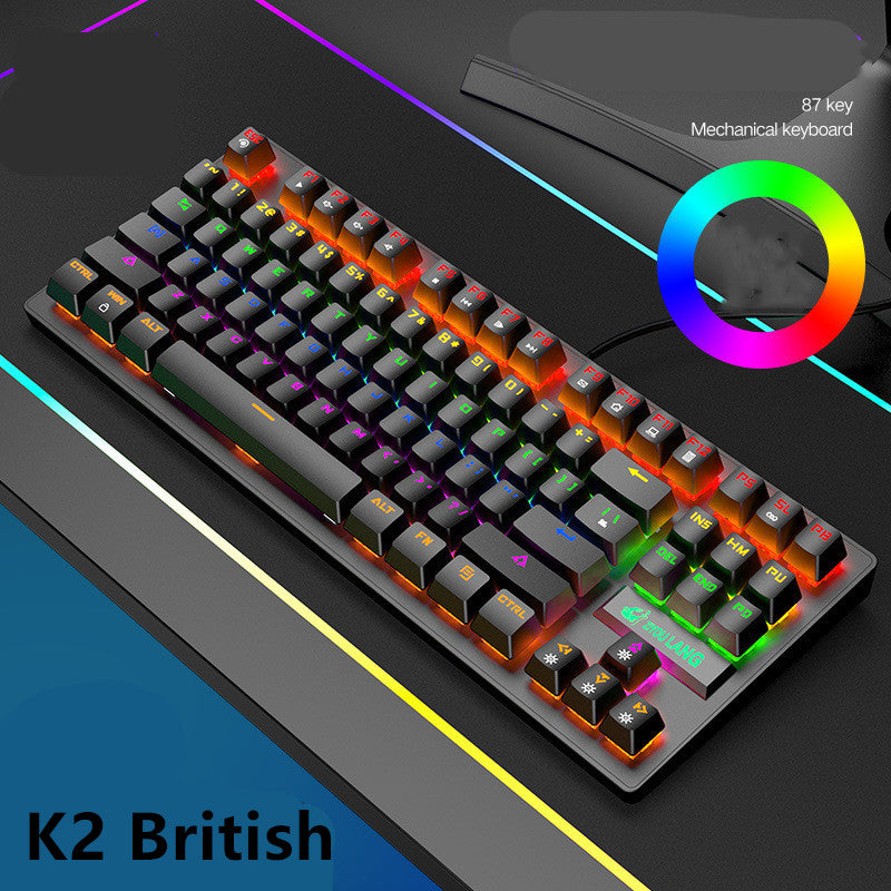 RGB Gaming Keyboard – Backlit Mechanical-Feel Keys for PC, Laptop & Office