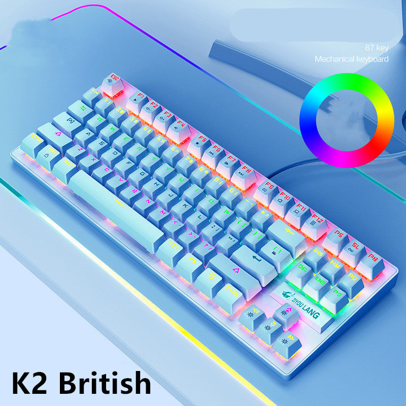 RGB Gaming Keyboard – Backlit Mechanical-Feel Keys for PC, Laptop & Office