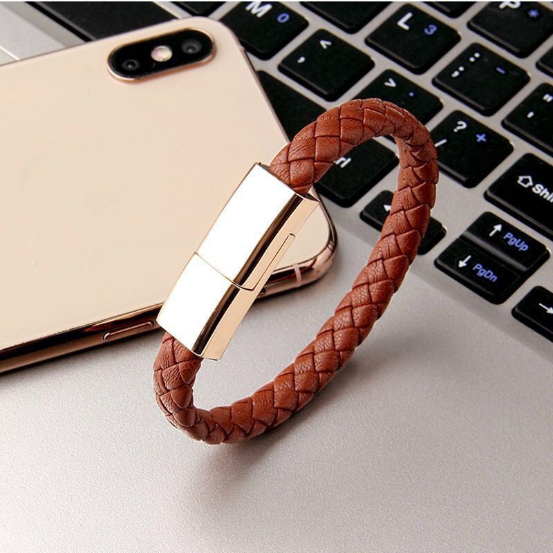Bracelet Wristband Charging Cable – Portable USB Charge & Sync Cord