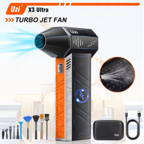 Portable Brushless Air Blower – 130,000 RPM Desk & PC Dust Cleaner